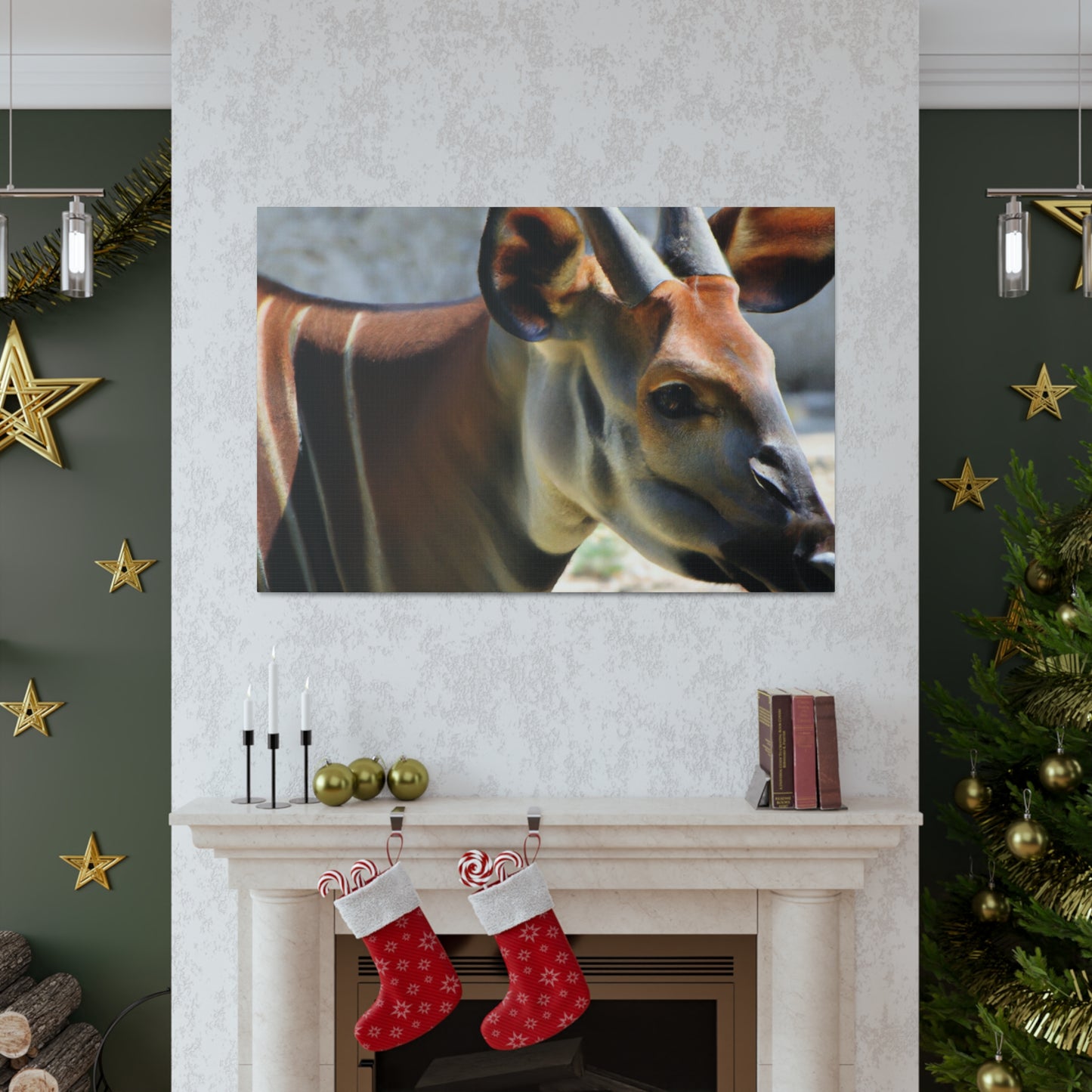Elk Face- Canvas Wildlife