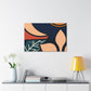 Blue Curve - Midcentury Canvas
