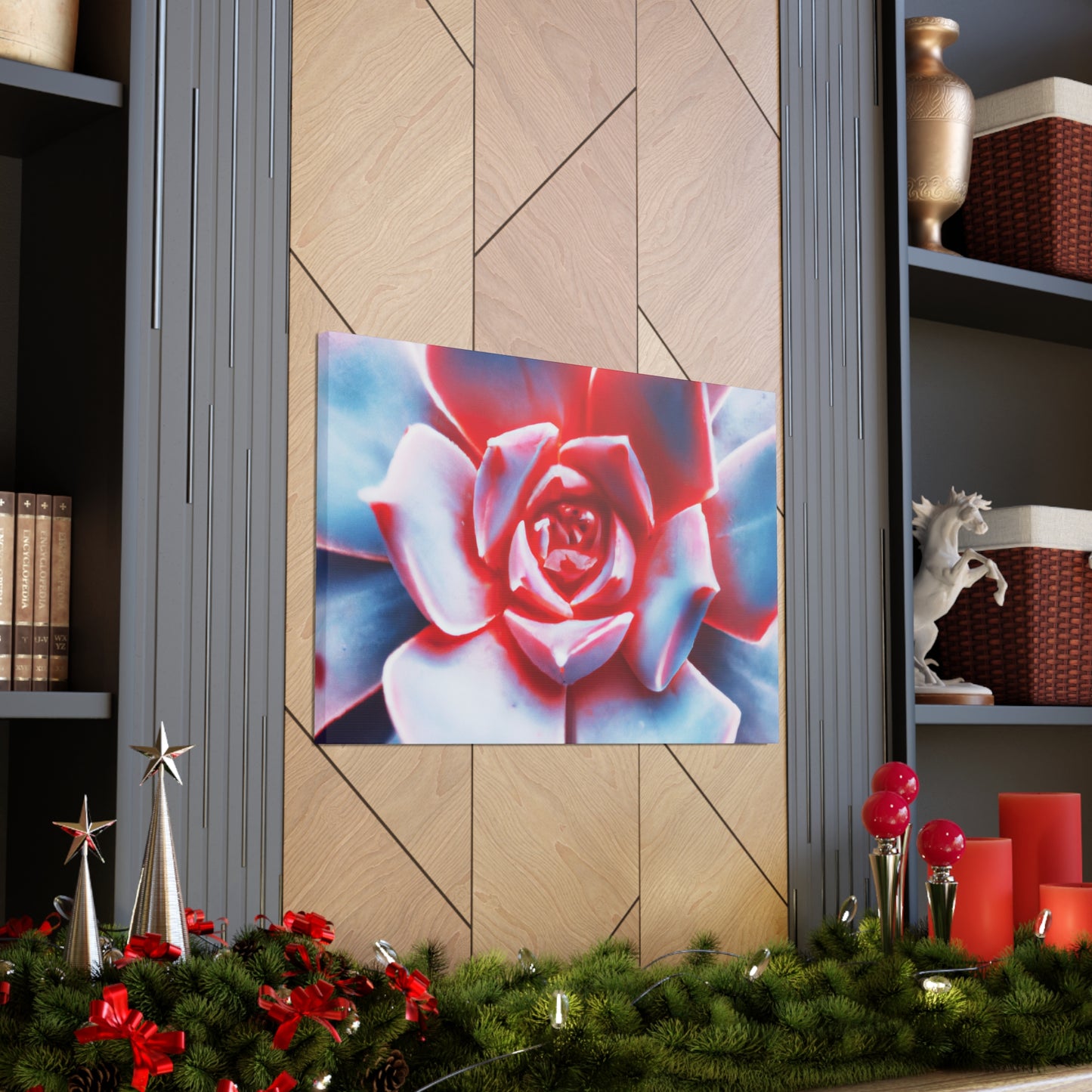 "Garden Glimmer" - Canvas - Succulent