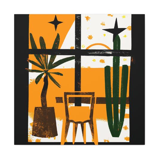 Striped Glaze- Midcentury - Canvas