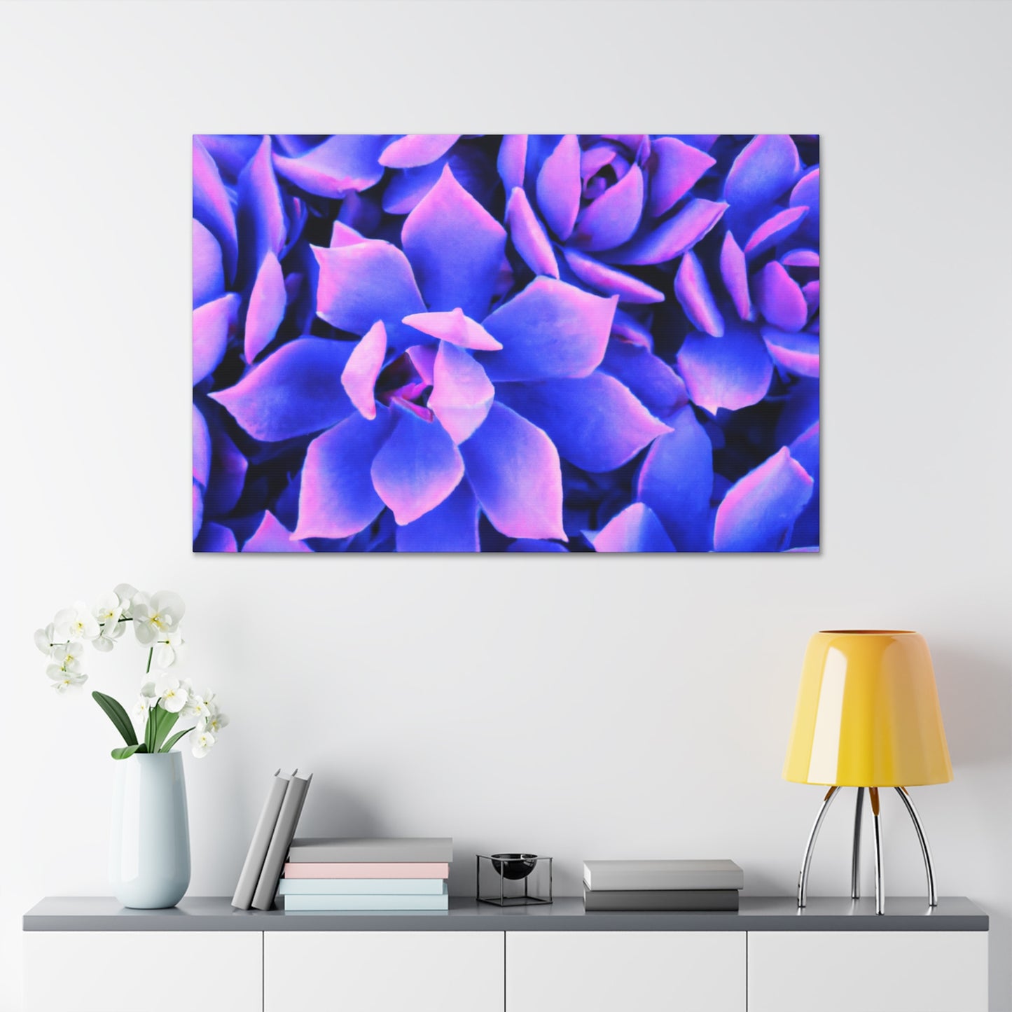 Floral Eden Print. - Canvas - Succulent