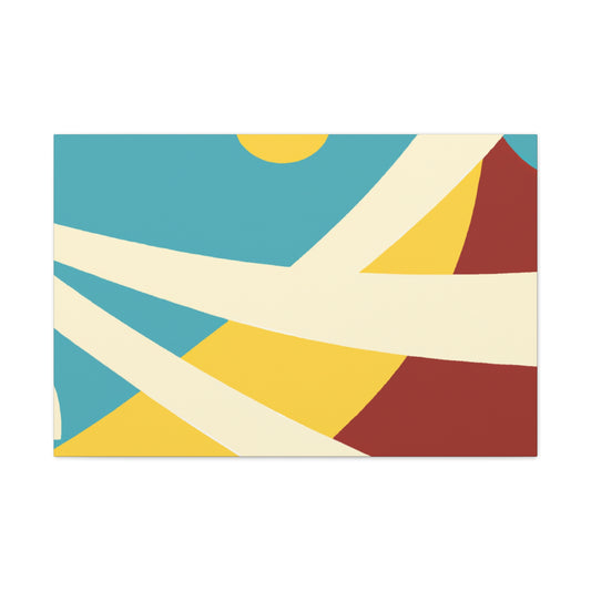 Sunburst Glory - Midcentury - Canvas