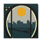 Moon Rise -  Midcentury Canvas