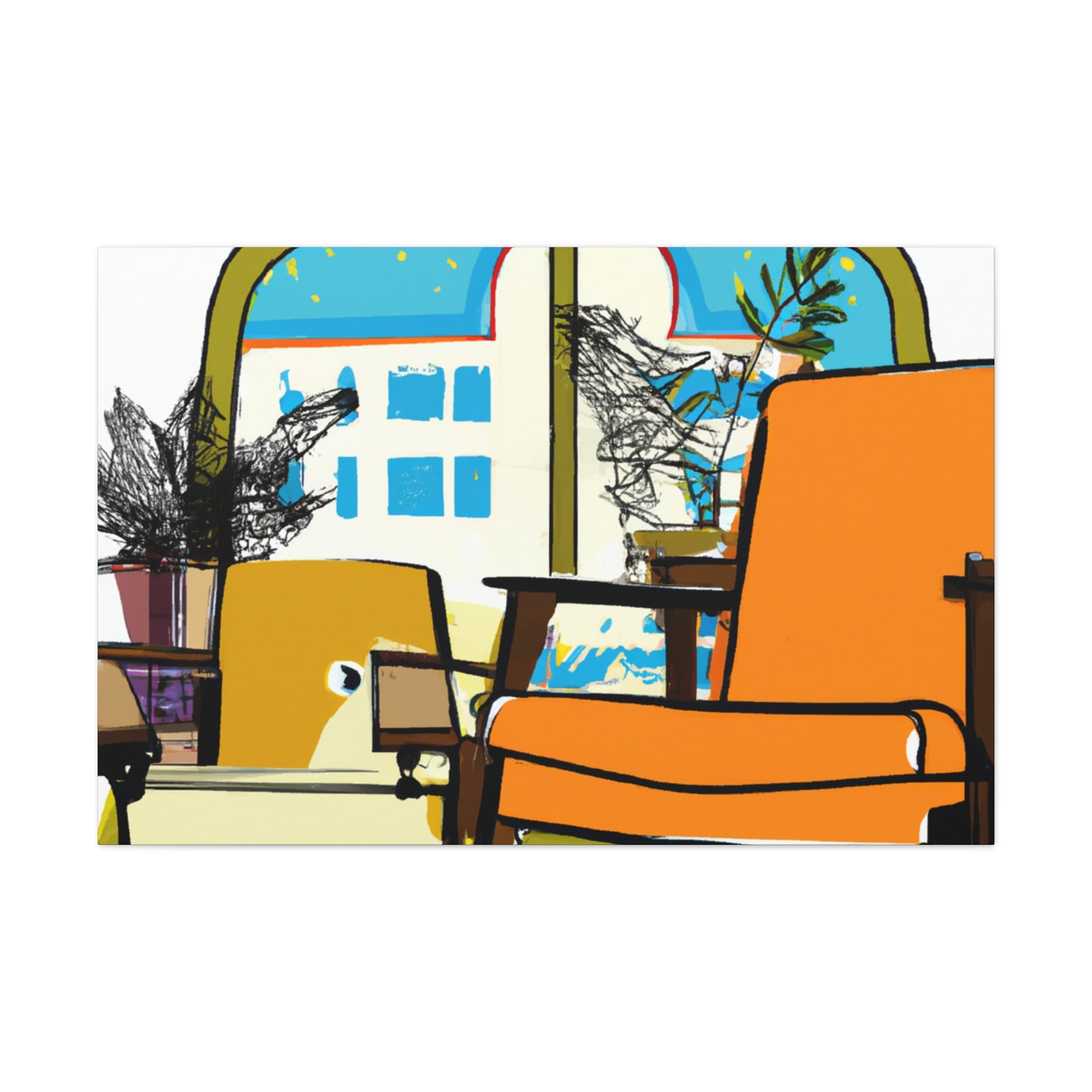 Zen Collage - Midcentury - Canvas