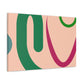 Multicolor Maze- Midcentury - Canvas