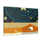 Splash of Sunshine - Midcentury - Canvas