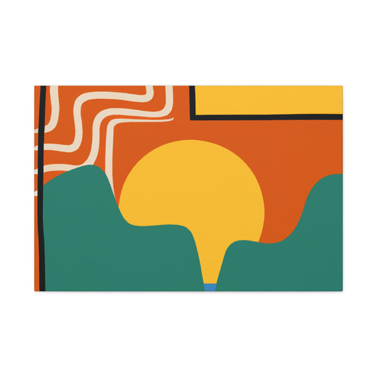 Geometric Groove - Midcentury - Canvas