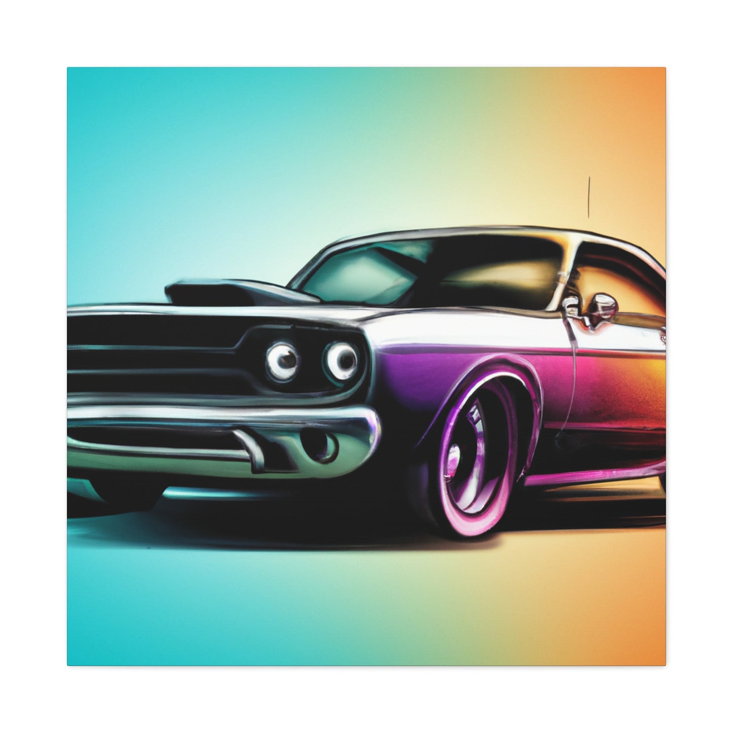 Classic "V-8" - Automobile - Canvas
