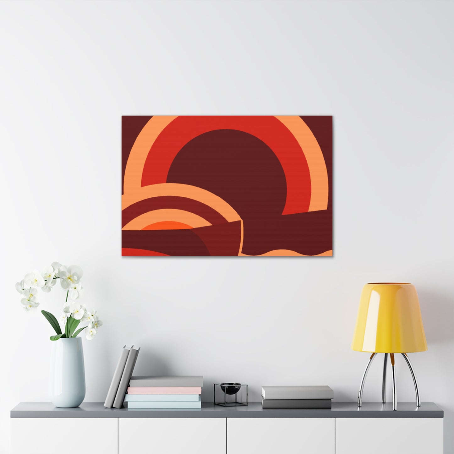 Circular Bliss - Midcentury Canvas