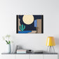 "Poised Reflection - Midcentury" - Canvas