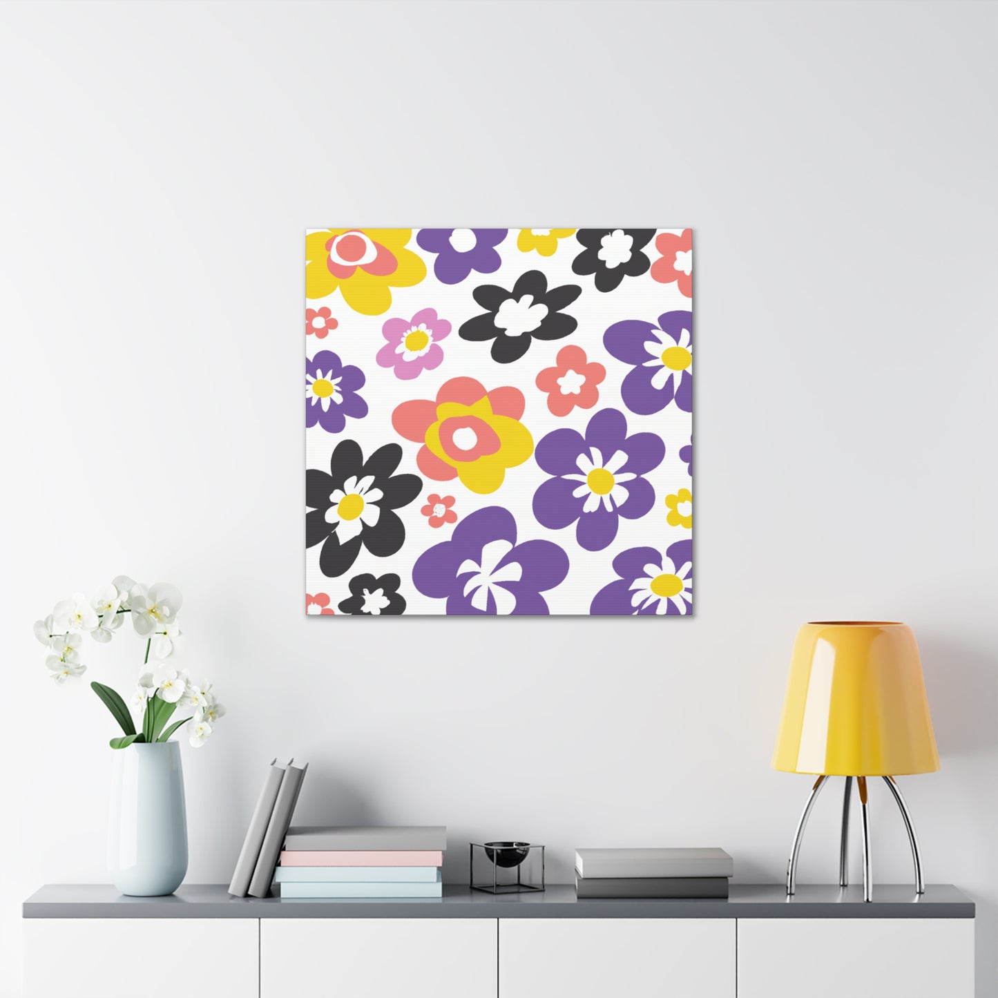 Roseflake - Floral - Canvas