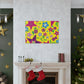 Funky Floral Flair: - Floral Canvas