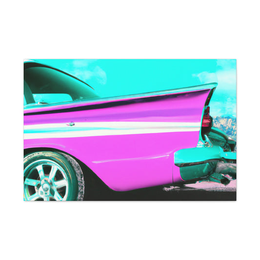 "Classic Speedway" - Automobile Canvas