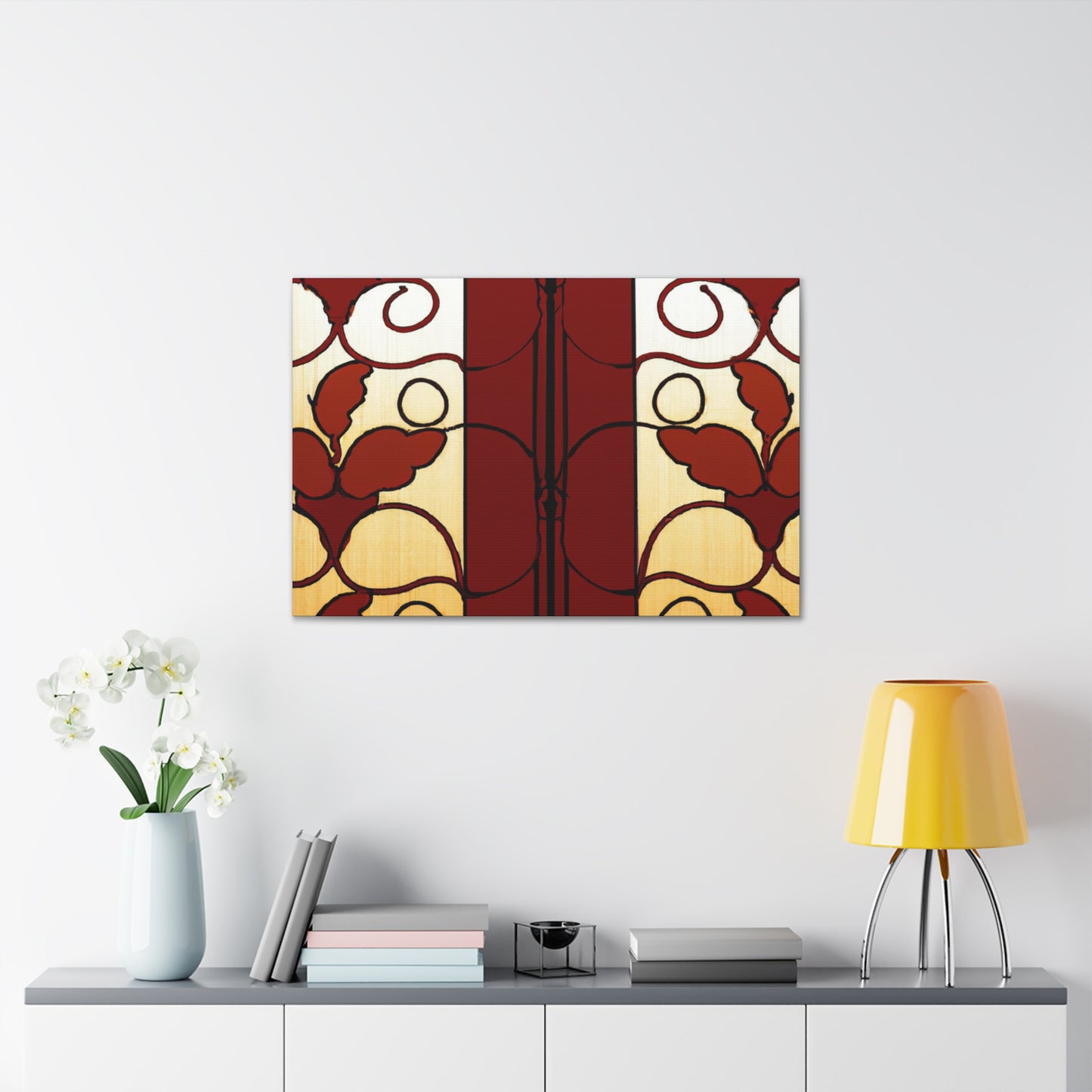Fall Leaf - Glass Canvas