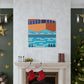 Aqua Pupil - Midcentury Canvas