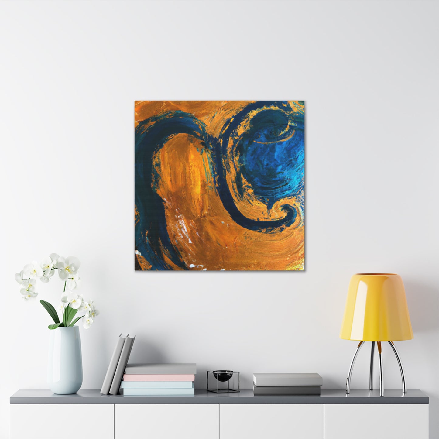 Golden Wave- Abstract Canvas