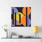 Contrasting Cogs - Midcentury - Canvas