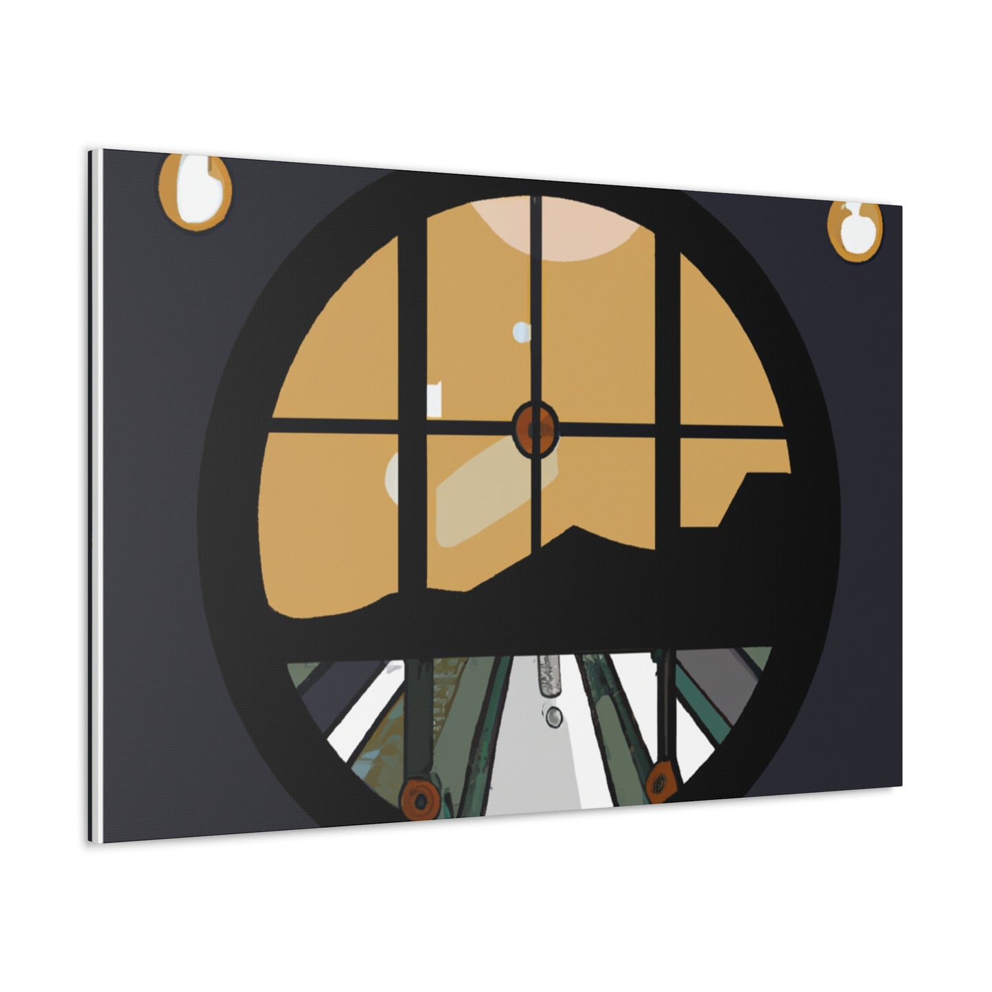 Vivid Reflection - Midcentury - Canvas
