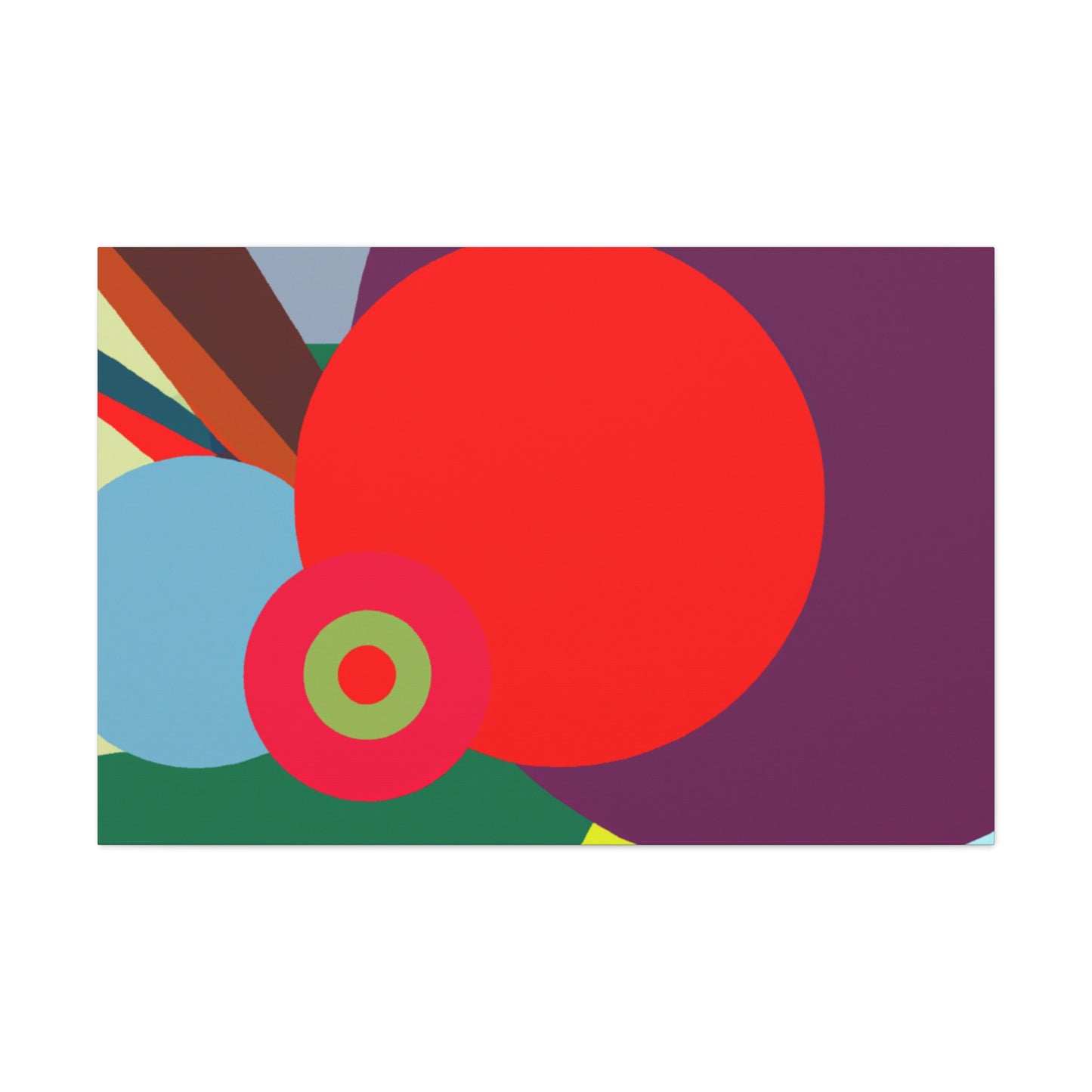 "Cheerful Vibes - Midcentury" - Canvas