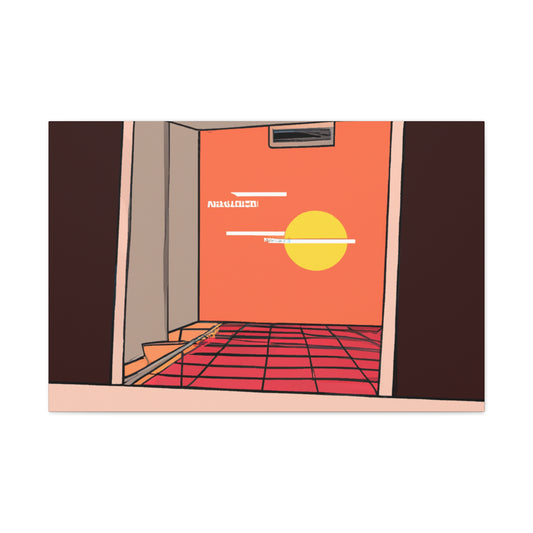 Retro Garden Glow - Midcentury - Canvas