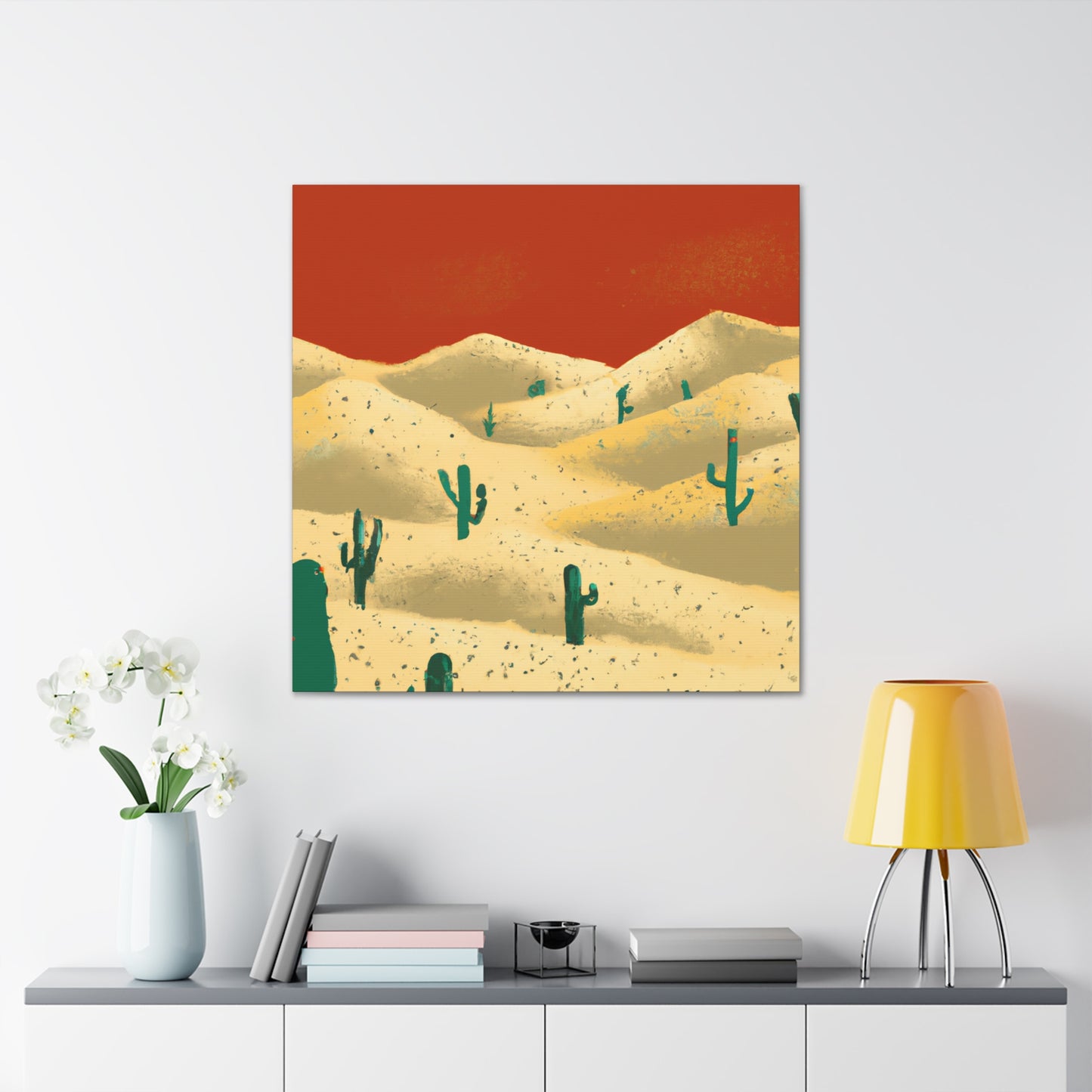 Glamourous Simplicity - Vintage Contemporary - Desert - Canvas