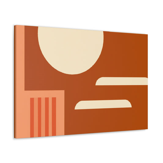 Geometric Blooms - Midcentury - Canvas