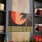 Moonlit Palm- Midcentury Canvas
