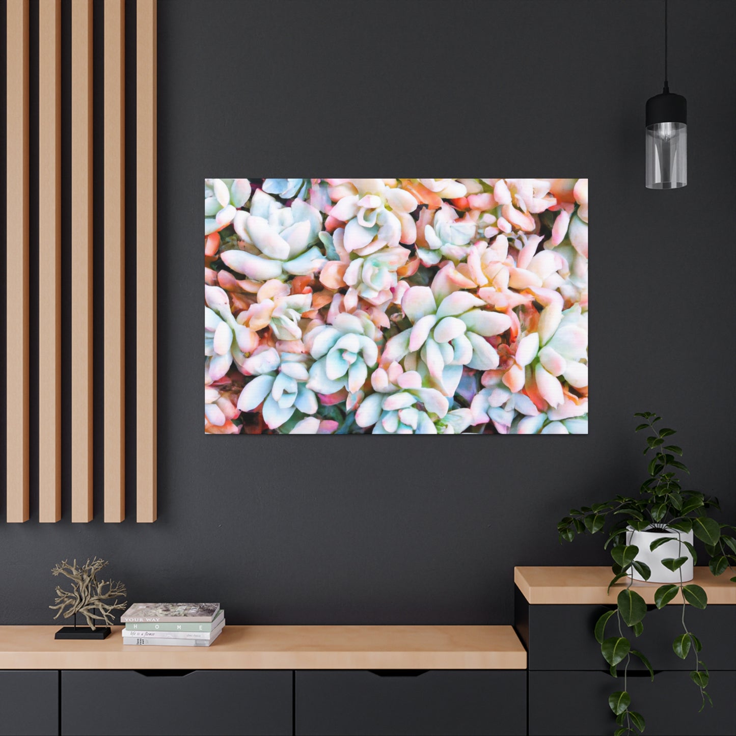 Floral Bouquet in the Garden. - Canvas - Succulent