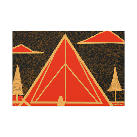 Electric Pyramid - Midcentury Canvas