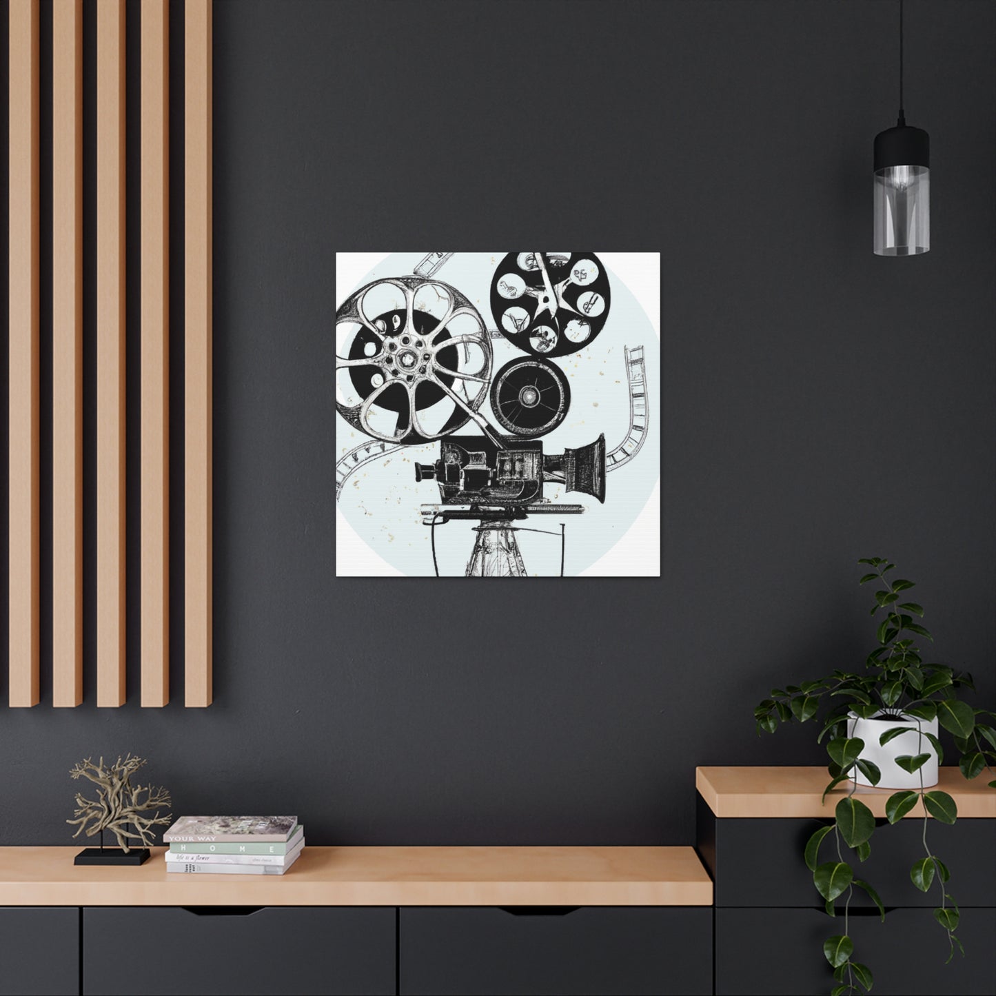 The Reel Spinners - Retro Music and Film Canvas