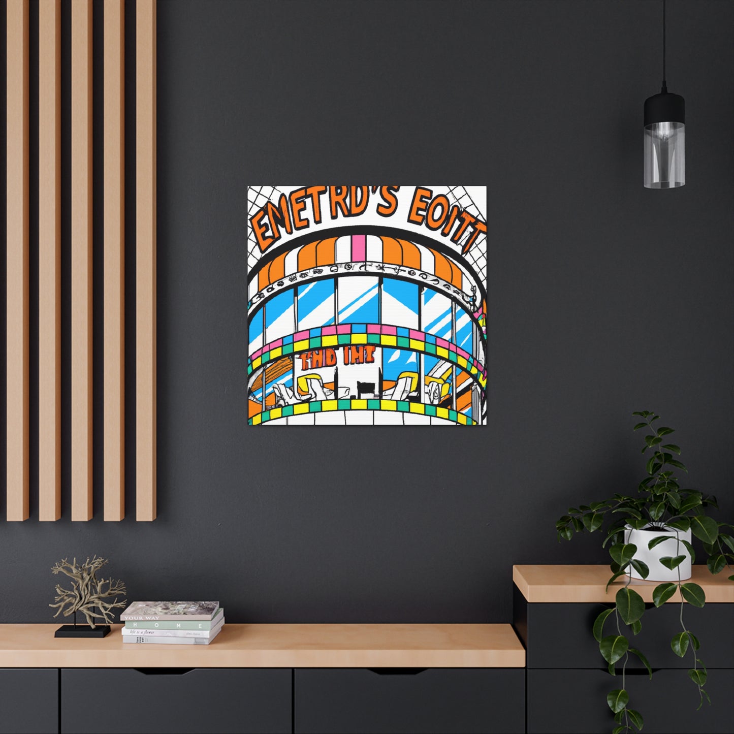 Frolic & Flourish Center - Canvas - Pop Art