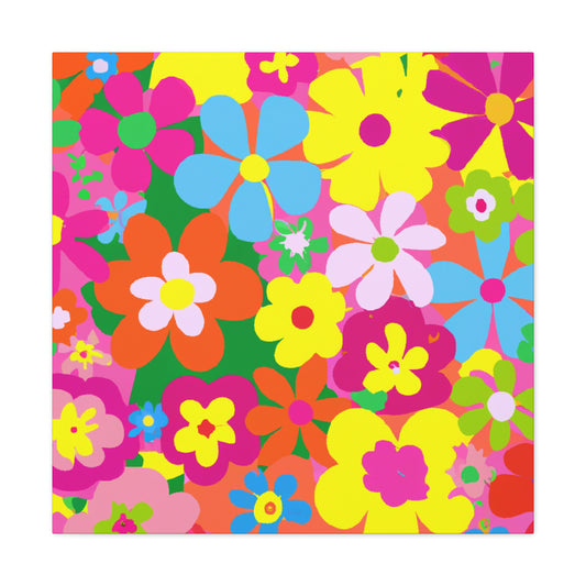 "Creating a Bouquet of Blooms: A Floral Adventure" -Floral Canvas