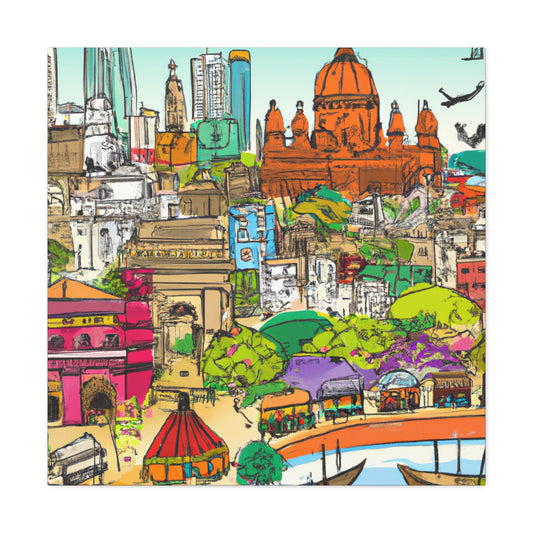 Hindustan - Destination India - Canvas