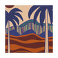 Vibey Tropics- Midcentury Canvas