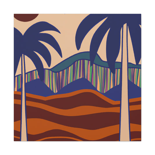 Vibey Tropics- Midcentury Canvas