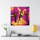 "Electric Fireflies - Retro Music" - Canvas