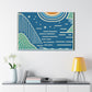 Blue Dream- Midcentury Canvas