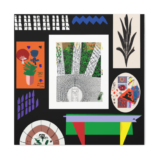 "Fuzzy Fluffkin" - Midcentury Canvas