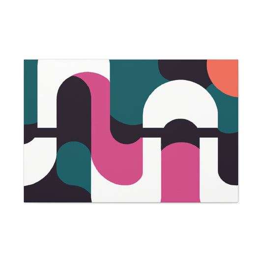 Dashing Squares - Midcentury - Canvas