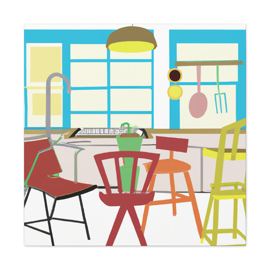 "Disco Dance- Midcentury" - Canvas