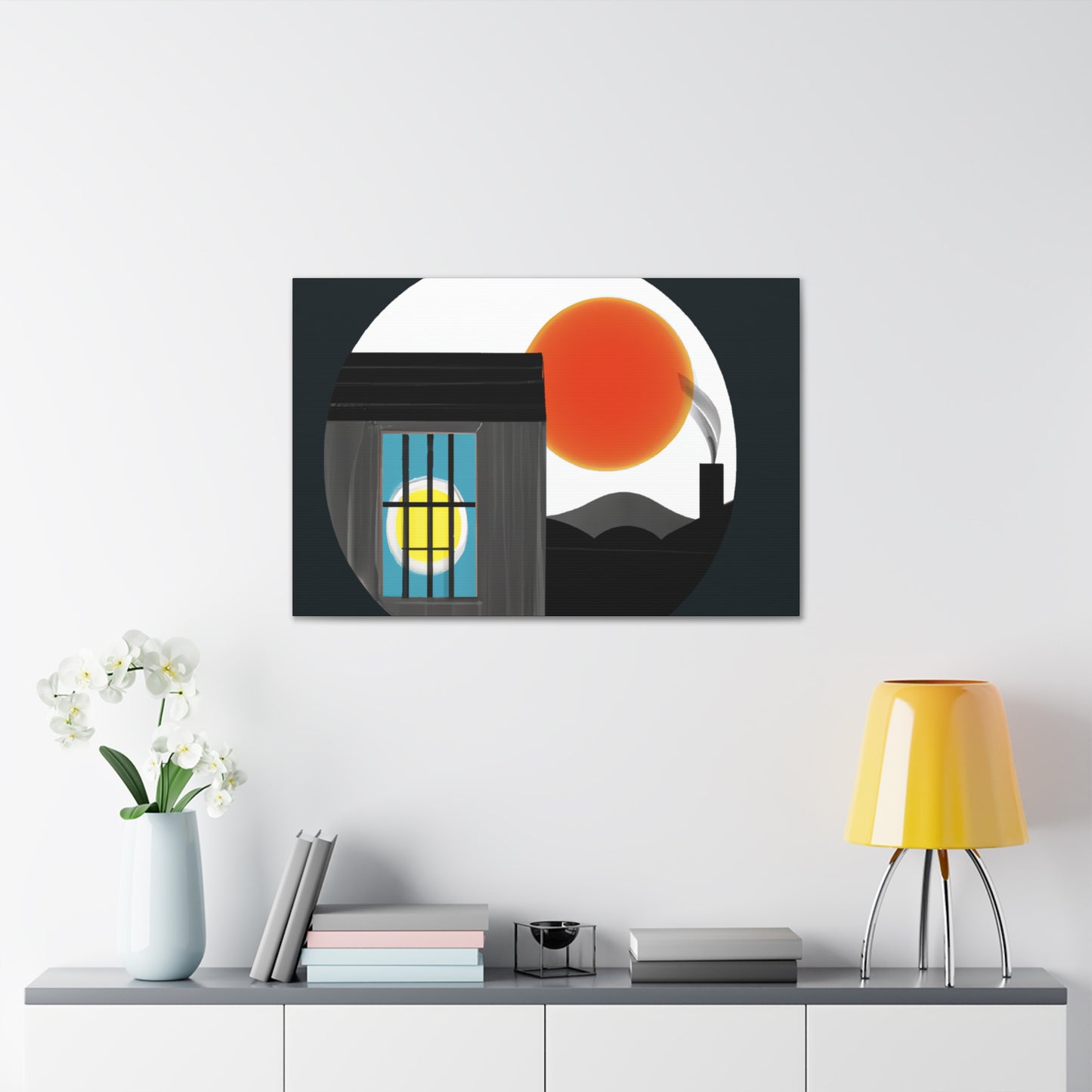 Airy Illusion - Midcentury - Canvas