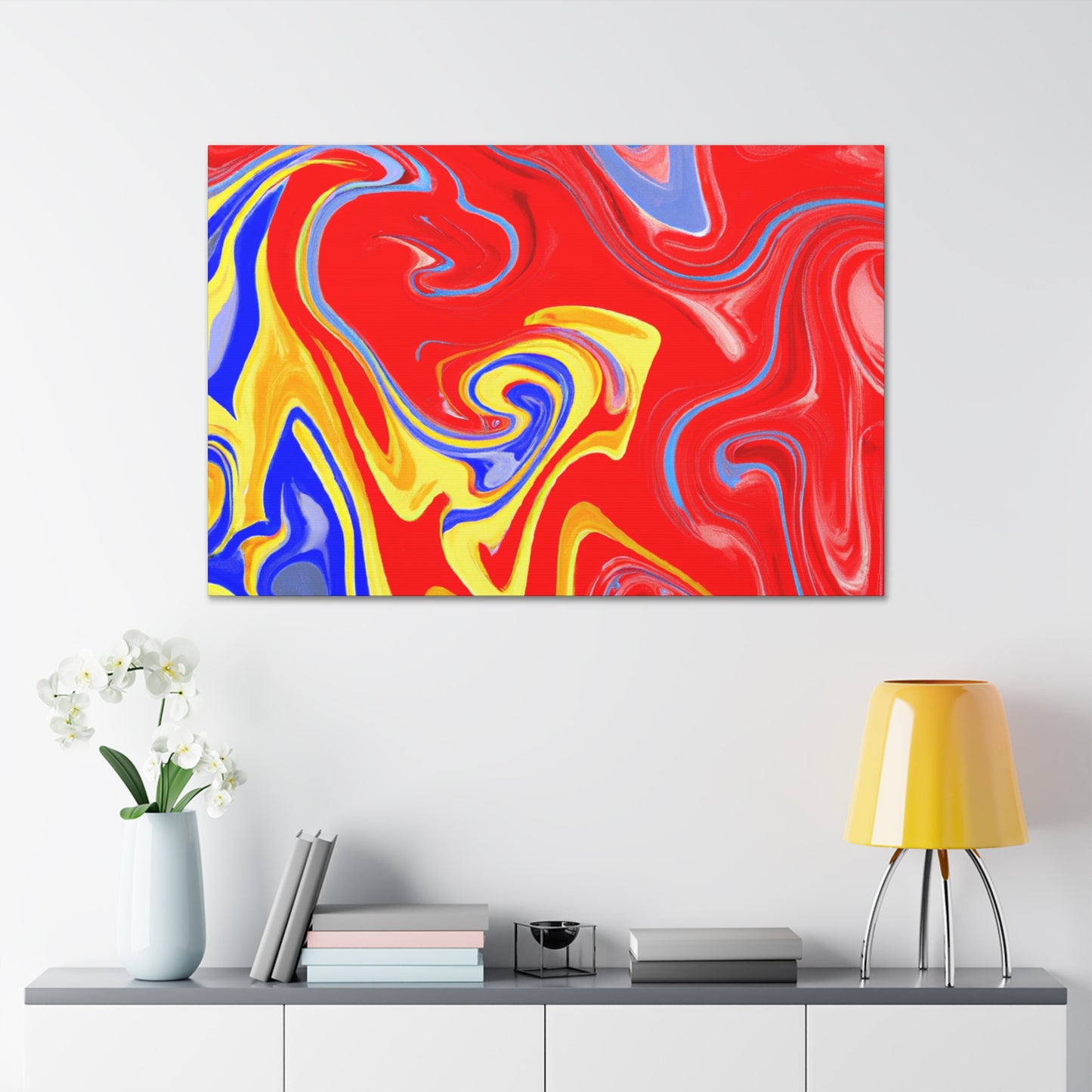 Aqua Aurora - Abstract - Canvas