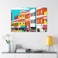 Jukebox Avenue - Pop Art Canvas
