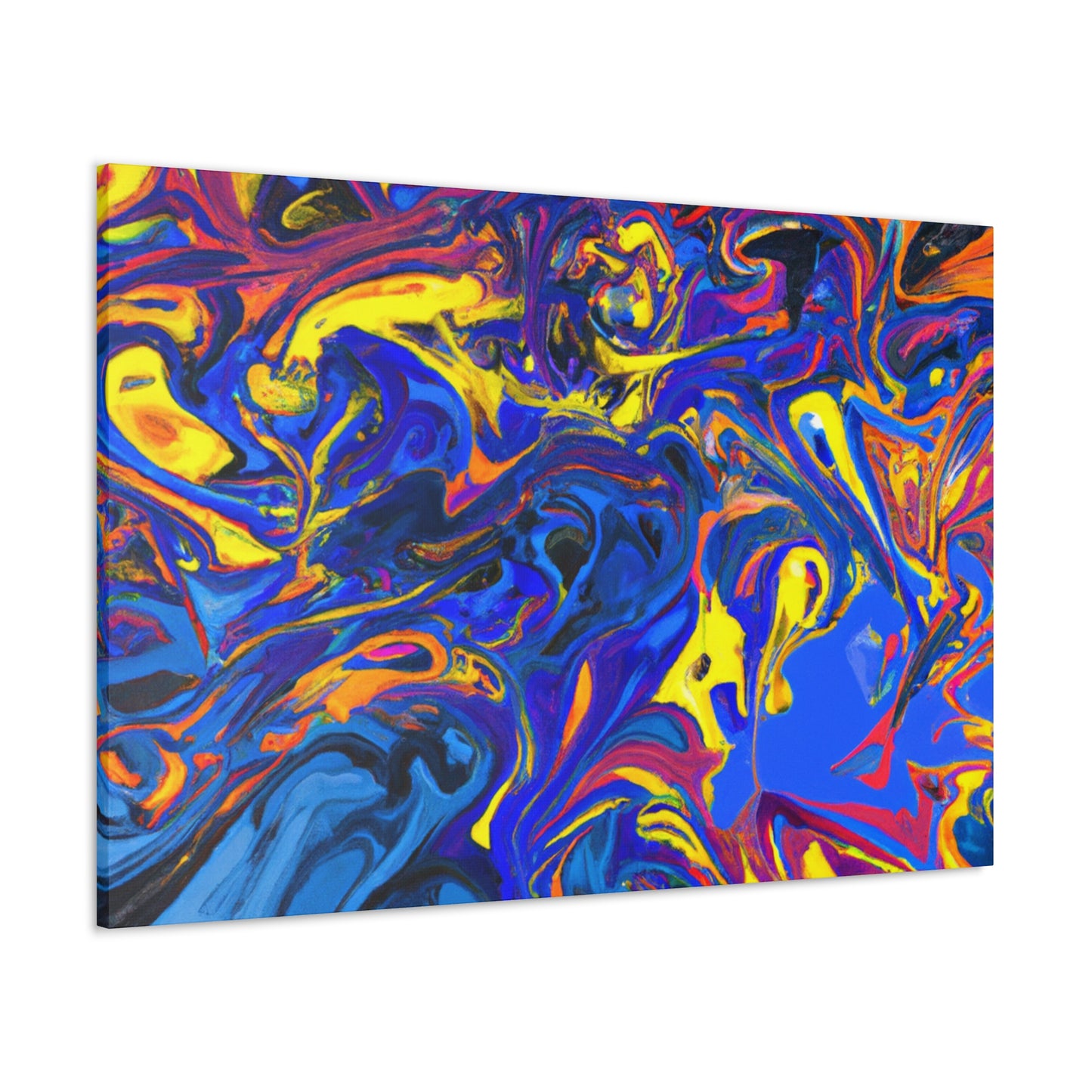 Blue Turbulence - Canvas - Abstract