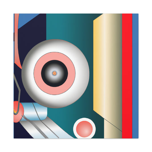 Gilded Metropolis: Art Deco Design Canvas