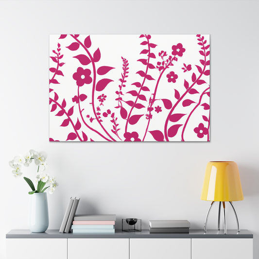Carmine - Floral - Canvas