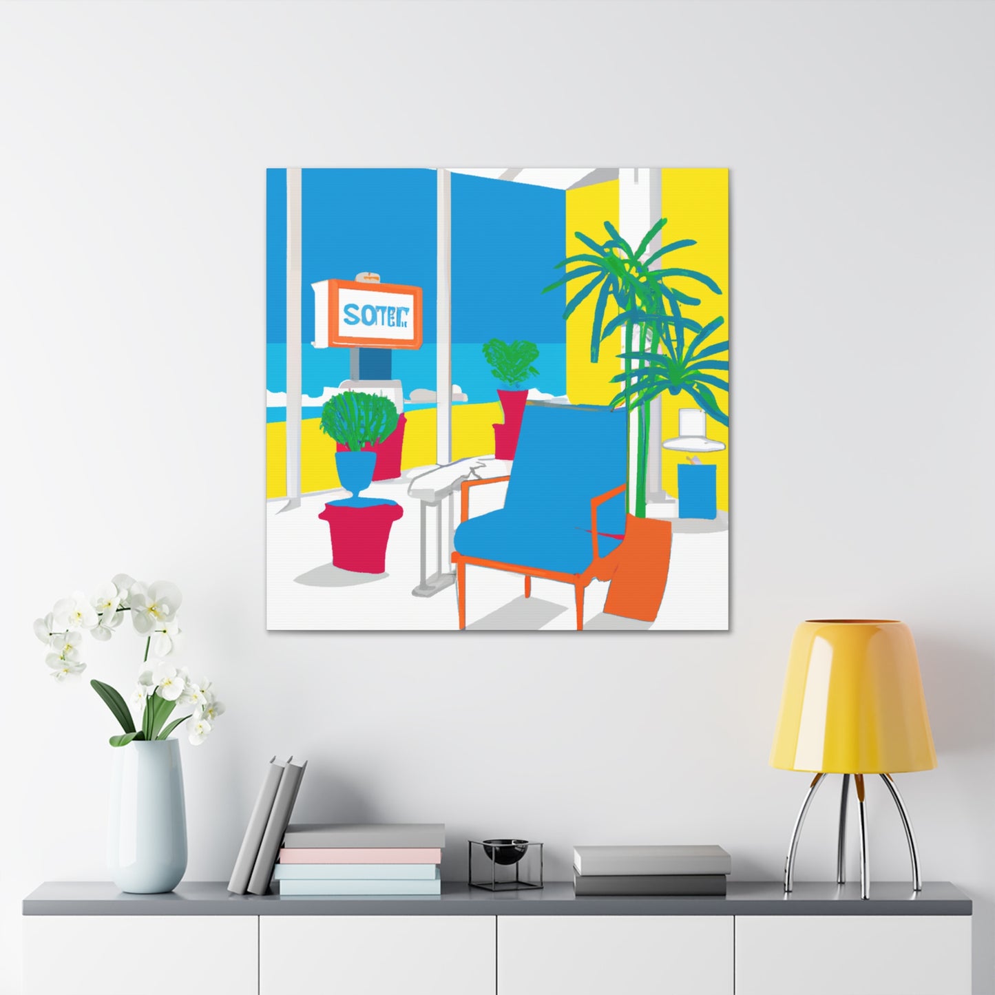 Twisted Archways- Midcentury - Canvas
