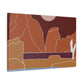 "Cityscape Odyssey - Midcentury" - Canvas