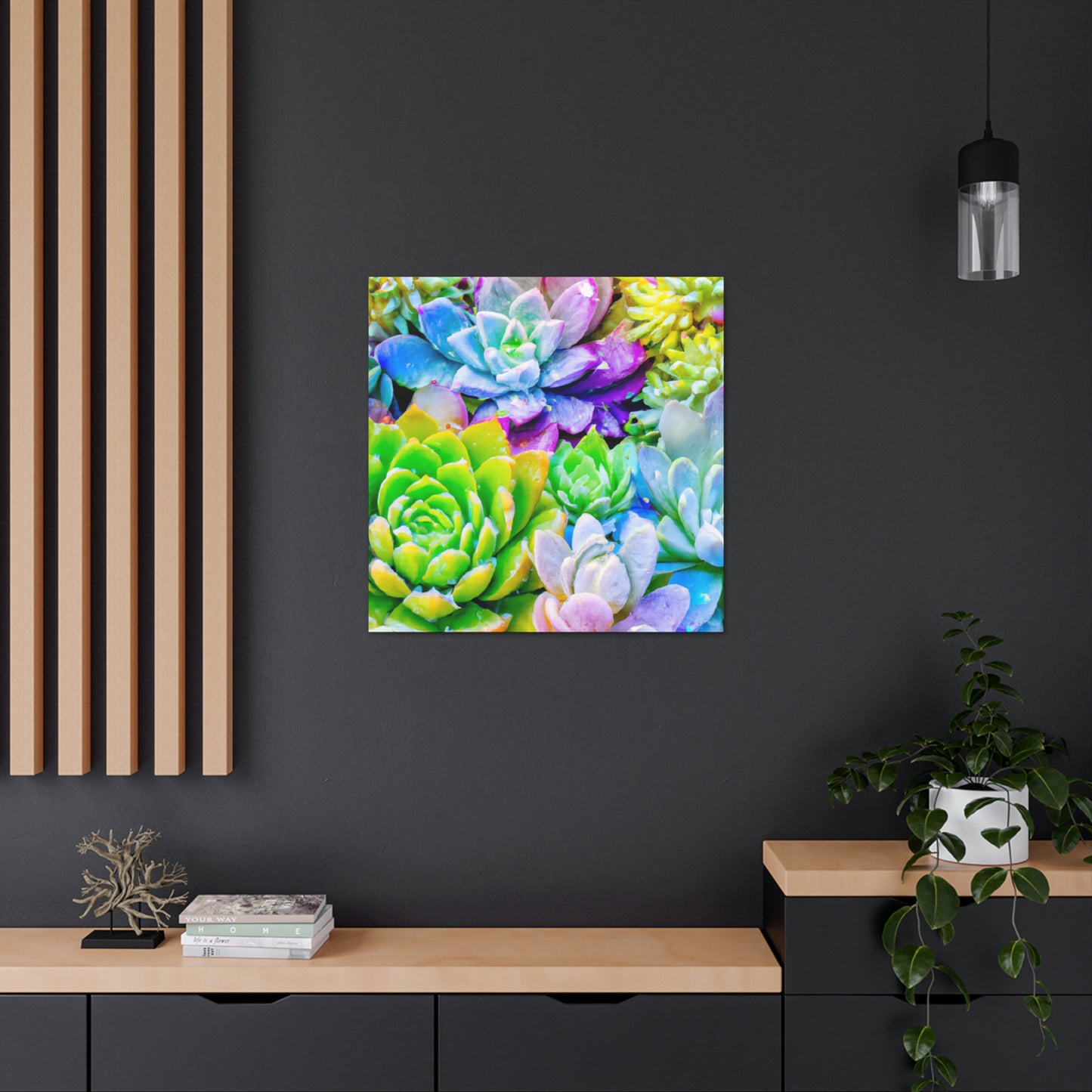 Garden of Bright Delights - Canvas - Succulent