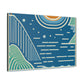 Blue Dream- Midcentury Canvas
